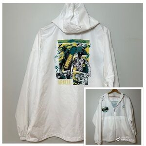 Champion Chainsaw Man Anime Graphic Lightweight Windbreaker Jacket Unisex Sz 3XL